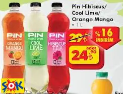 PİN HİBİSCUS/ COOL LİME/ ORANGE MANGO İÇECEK 1 L